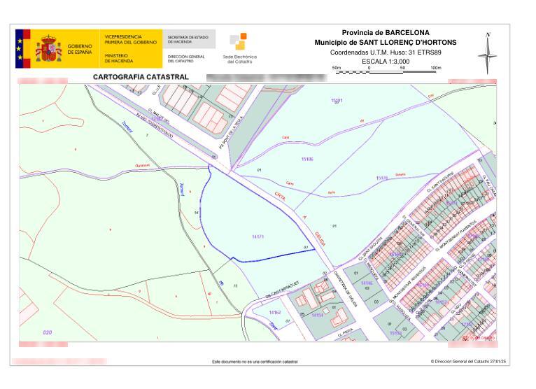 Carretera Gelida, 85, Sant Llorenç d'Hortons, Barcelona à vendre - Plan de site - Image 3 de 3