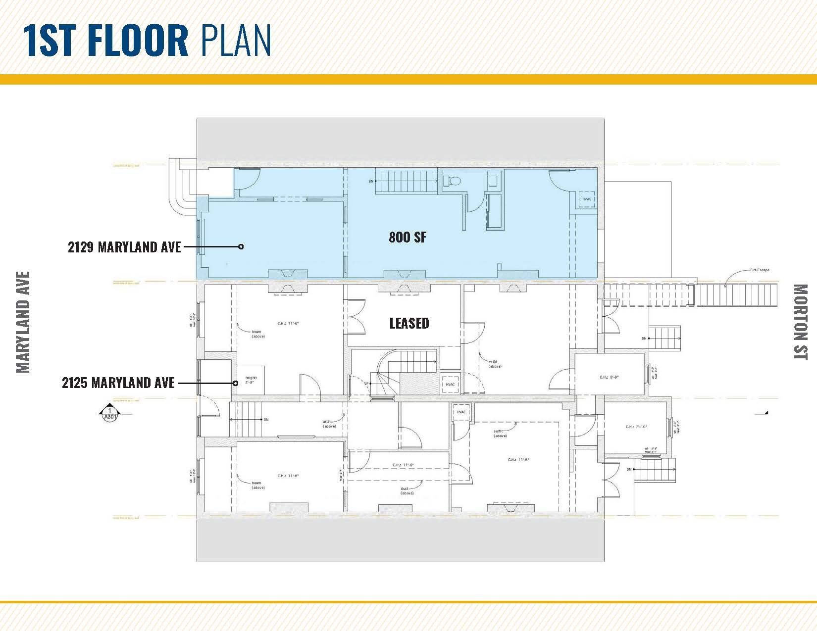 2125-2129 Maryland Ave, Baltimore, MD à louer Photo intérieure- Image 1 de 2