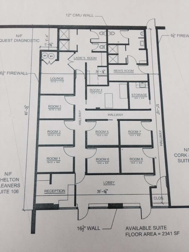 515 Bridgeport Ave, Shelton, CT à louer Plan d’étage- Image 1 de 3