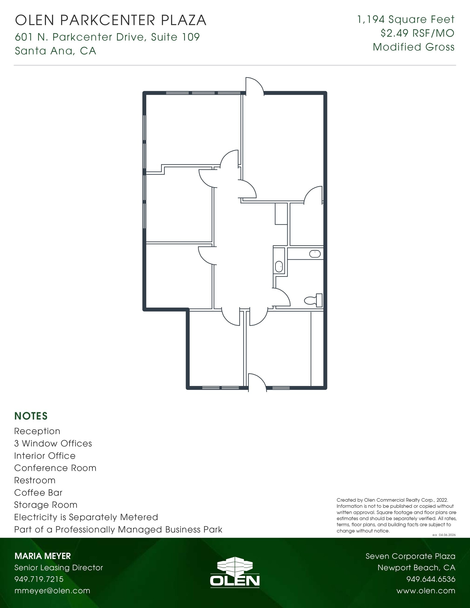 601 N Parkcenter Dr, Santa Ana, CA for lease Floor Plan- Image 1 of 1