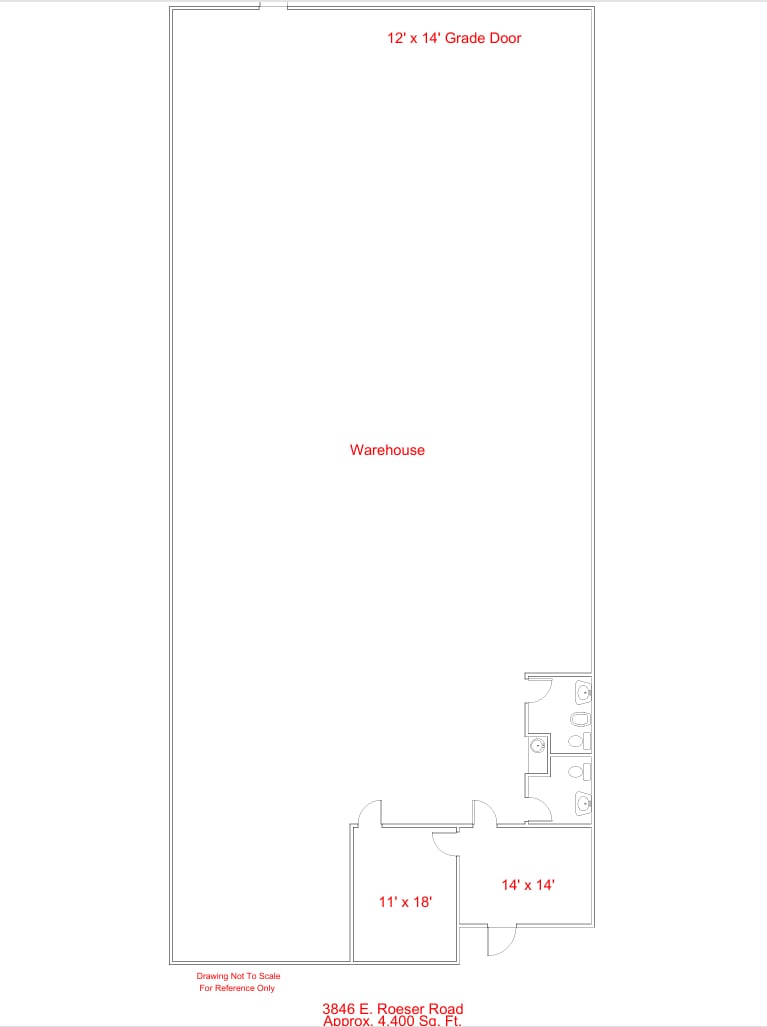 3842-3914 E Roeser Rd, Phoenix, AZ for lease Floor Plan- Image 1 of 1