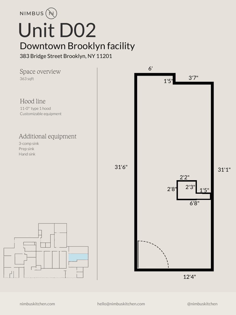 383 Bridge St, Brooklyn, NY à louer Plan d’étage- Image 1 de 1