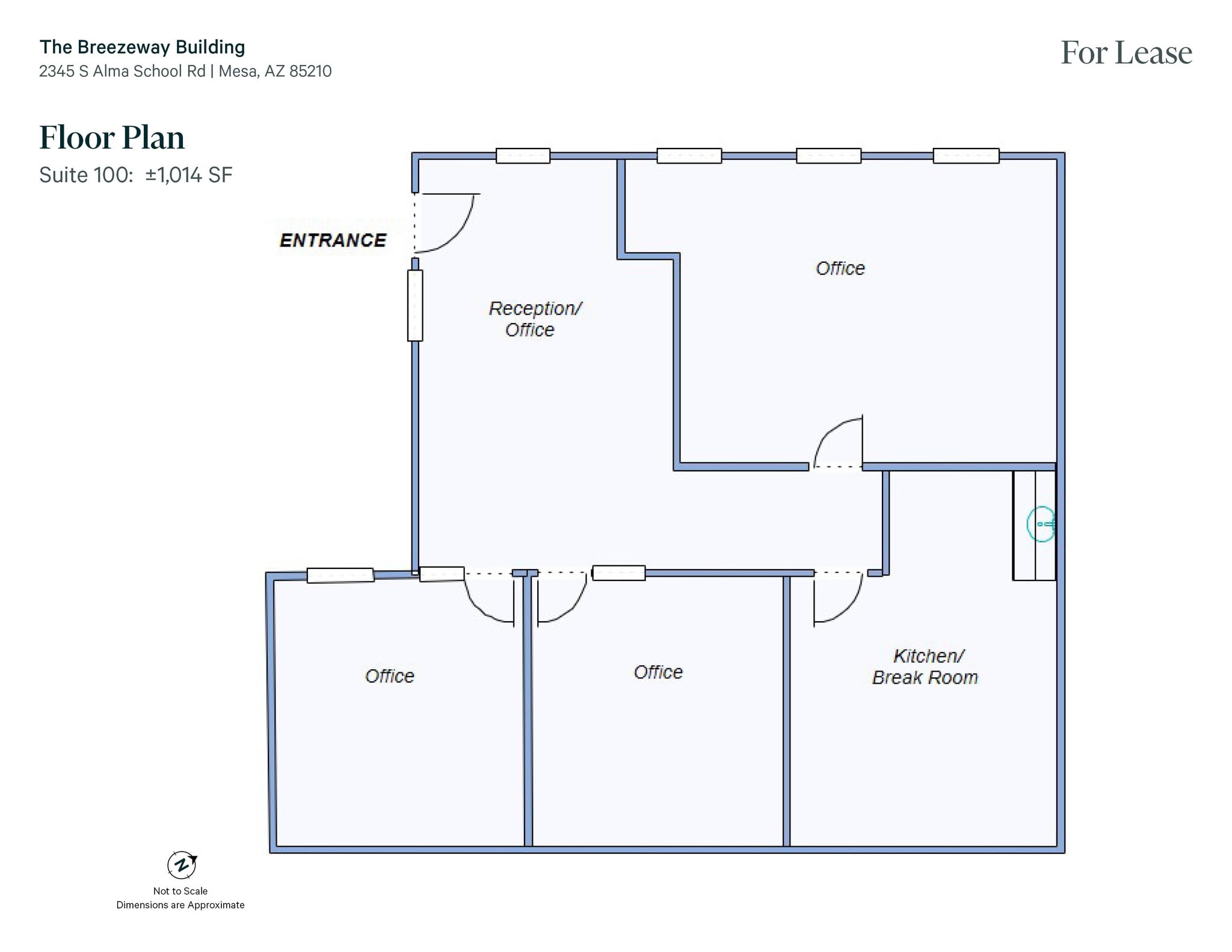 2345 S Alma School Rd, Mesa, AZ for lease Floor Plan- Image 1 of 4