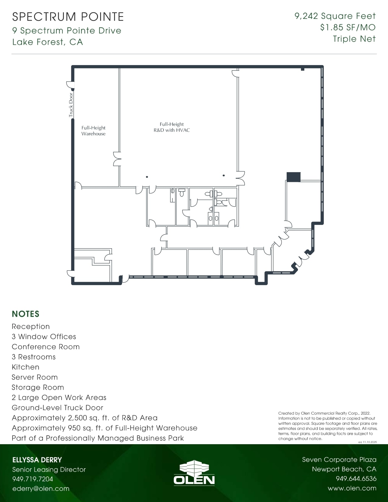 9 Spectrum Pointe Dr, Lake Forest, CA for lease Floor Plan- Image 1 of 1