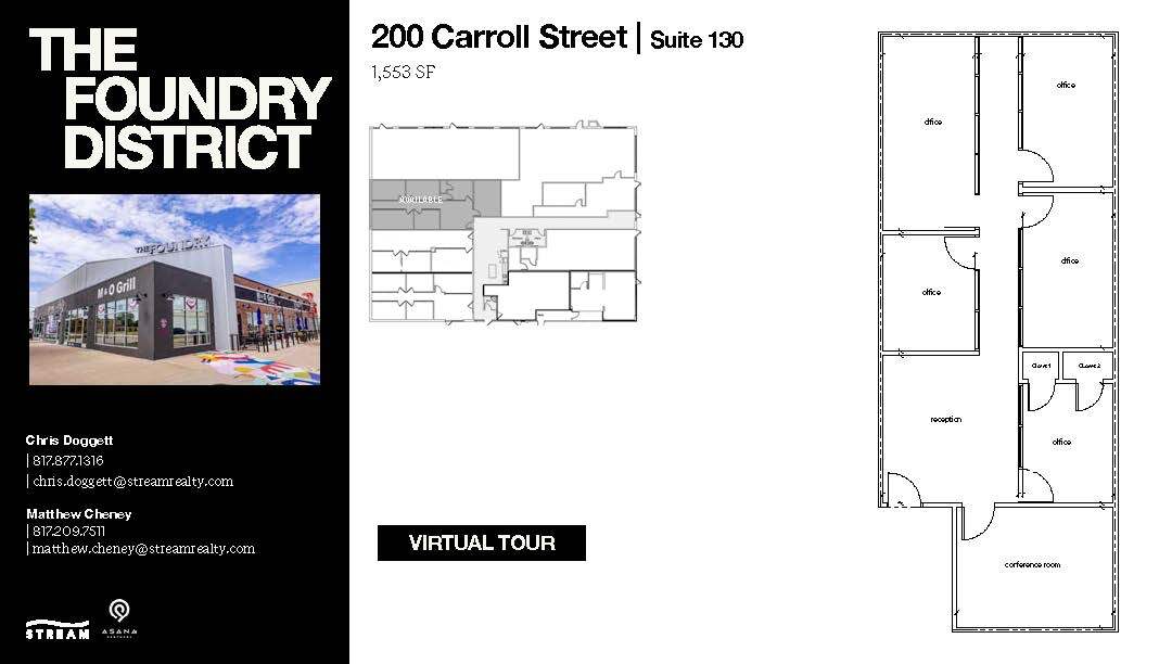 200 Carroll St, Fort Worth, TX à louer Plan d  tage- Image 1 de 1