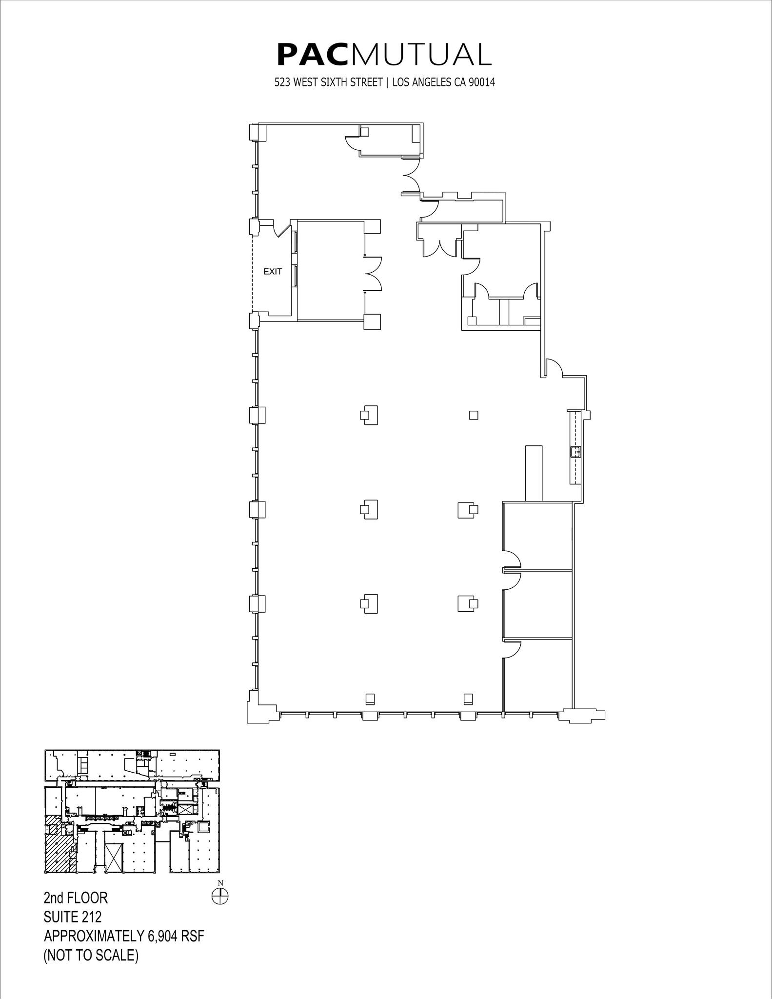 523 W 6th St, Los Angeles, CA à louer Plan de site- Image 1 de 2