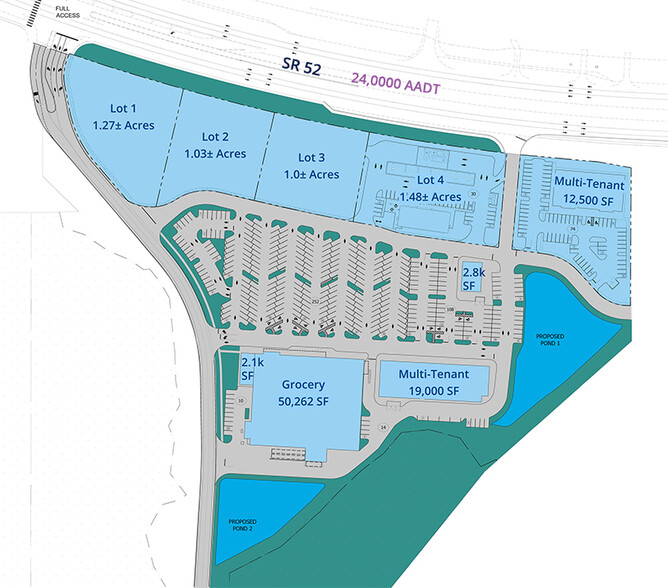 SWQ US 41 & SR 52, Land O Lakes, FL for lease - Site Plan - Image 2 of 2