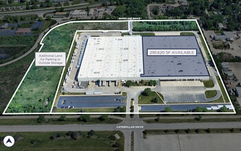 2001 Baseline Rd, Montgomery, IL for lease Aerial- Image 2 of 9