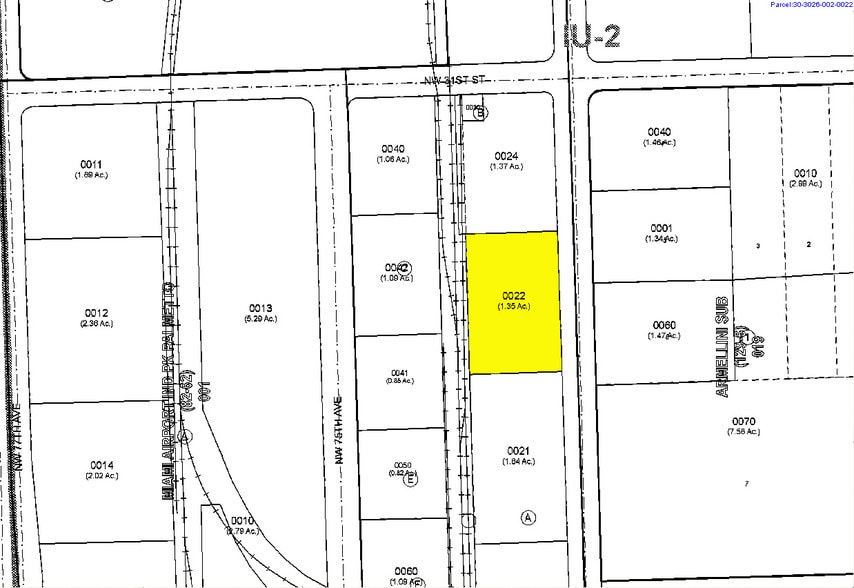 2980 NW 74th Ave, Miami, FL for lease - Plat Map - Image 3 of 3