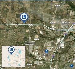 13410 Hwy 114, Justin, TX - AERIAL  map view