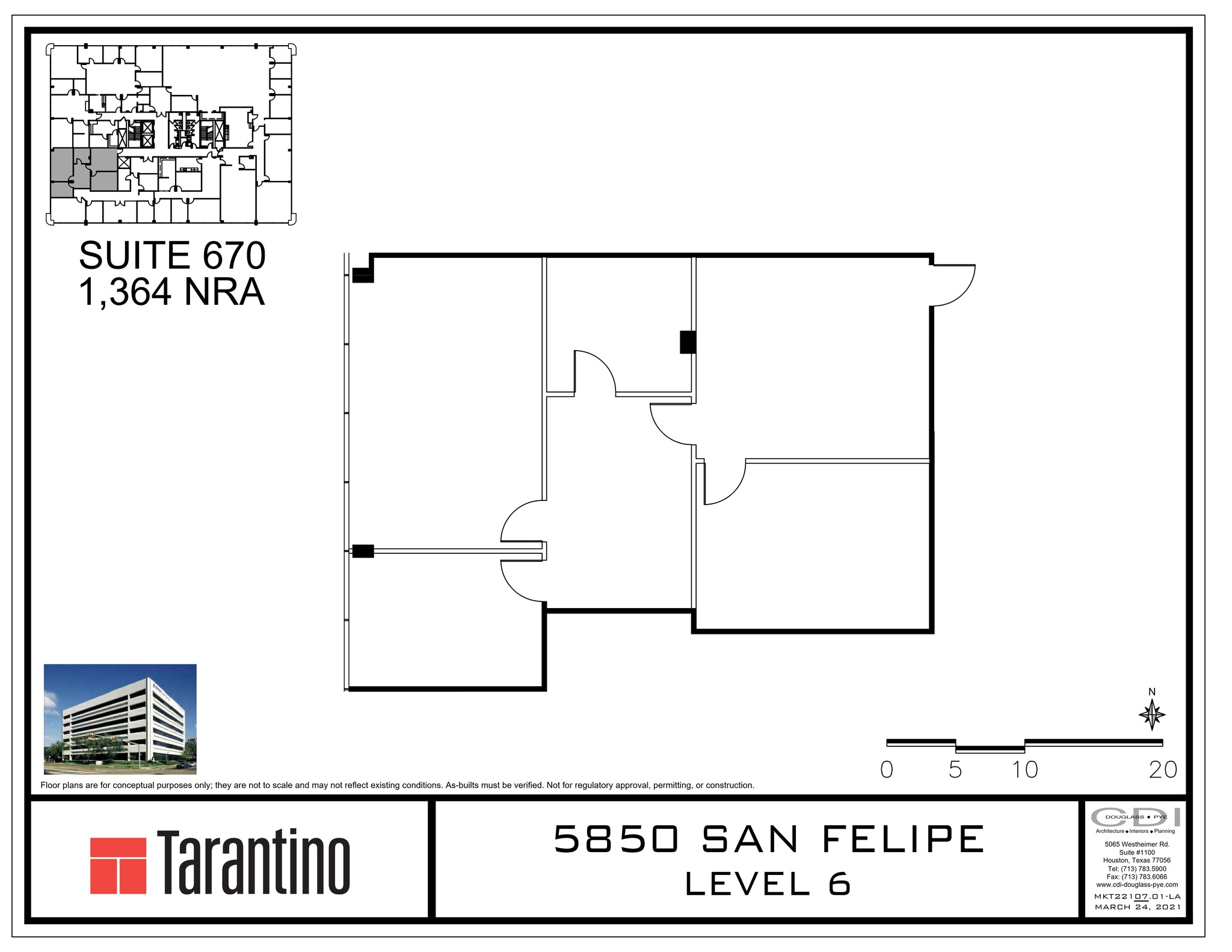 5850 San Felipe St, Houston, TX à louer Plan de site- Image 1 de 1