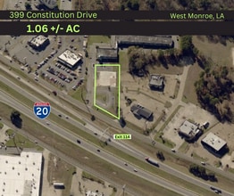 399 Constitution Dr, West Monroe, LA - Aérien Vue de la carte - Image1