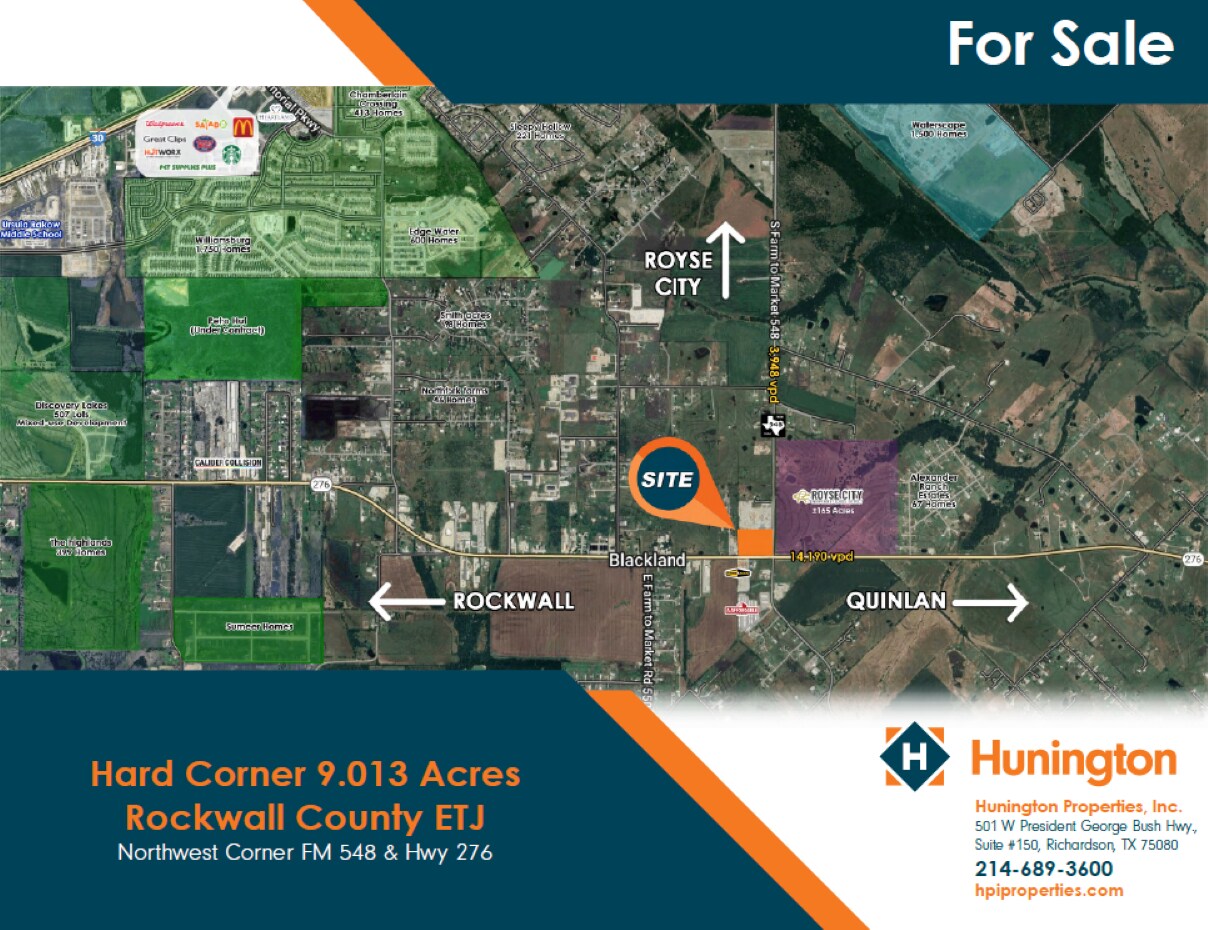 Northwest Corner FM 548 & Hwy 276, Royse City, TX à vendre Photo du bâtiment- Image 1 de 2