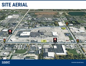 4511 Fashion Square Blvd, Saginaw, MI - AERIAL  map view