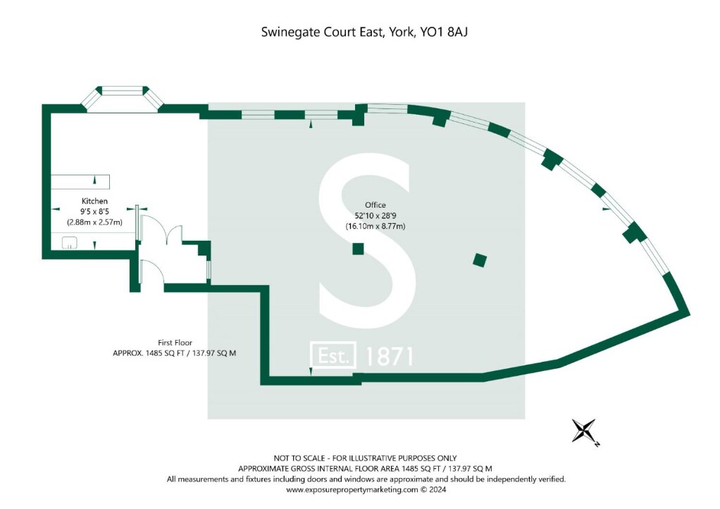 14 Swinegate Ct E, York for lease Floor Plan- Image 1 of 5