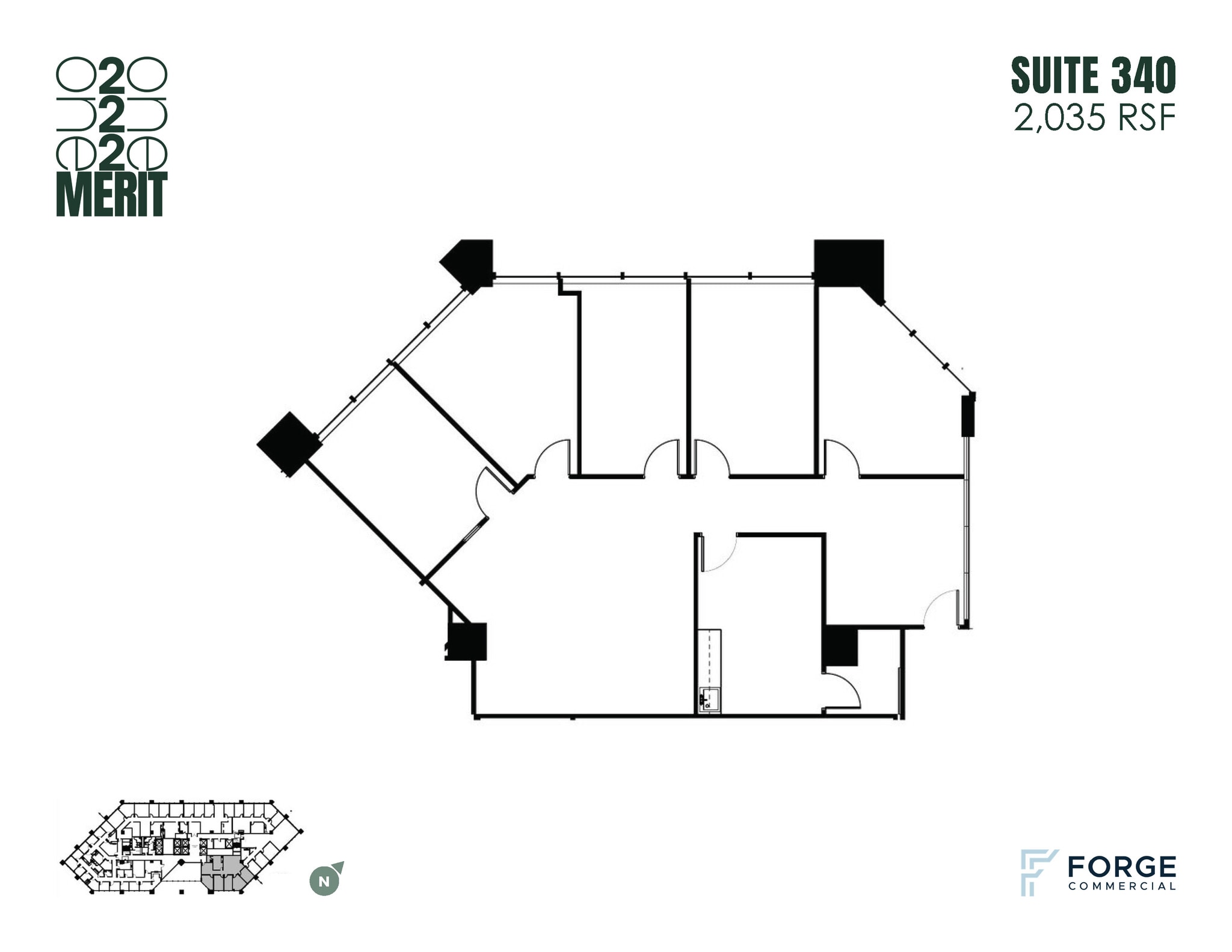 12221 Merit Dr, Dallas, TX à louer Plan d’étage- Image 1 de 1