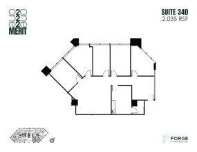 12221 Merit Dr, Dallas, TX à louer Plan d’étage- Image 1 de 1