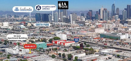 746 E Washington Blvd, Los Angeles, CA - AÉRIEN  Vue de la carte - Image1