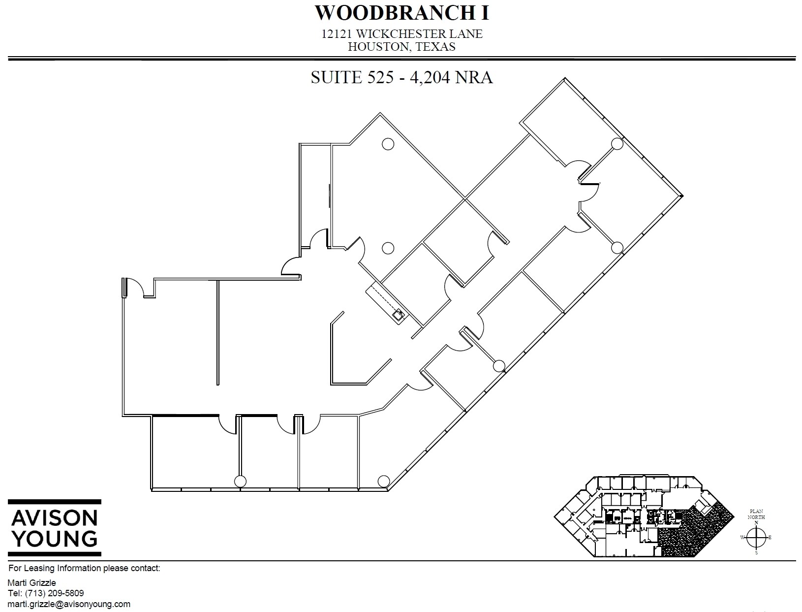 12121 Wickchester Ln, Houston, TX à louer Plan d’étage- Image 1 de 2