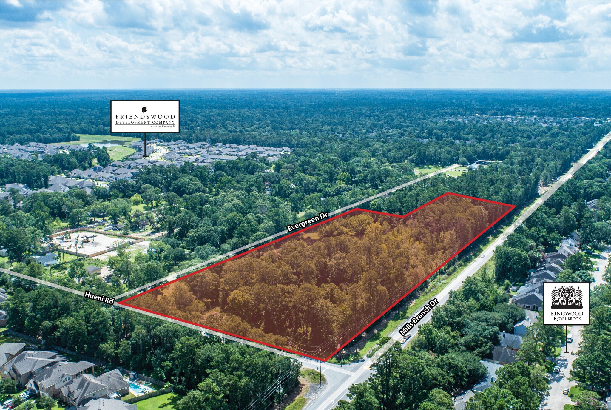 Mills Branch Rd & Hueni rd, Porter, TX à vendre Photo principale- Image 1 de 4