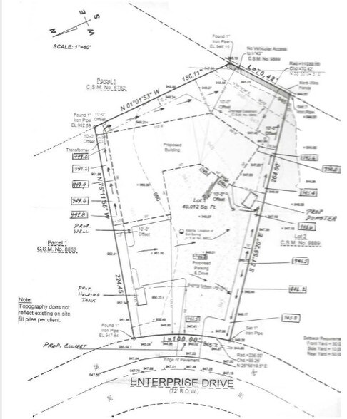 W228S7040 Enterprise Dr, Big Bend, WI à louer - Plan cadastral - Image 2 de 3