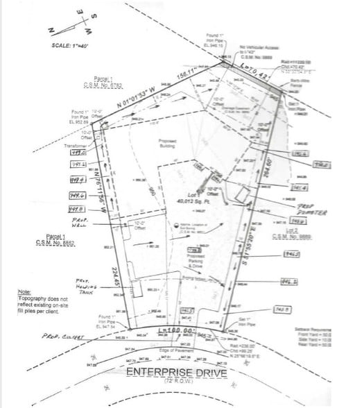 W228S7040 Enterprise Dr, Big Bend, WI for lease - Plat Map - Image 2 of 3