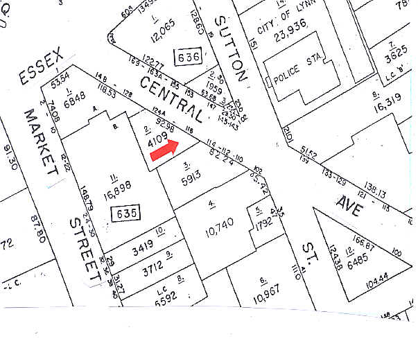 116-124A Central Ave, Lynn, MA à vendre - Plan cadastral - Image 2 de 9