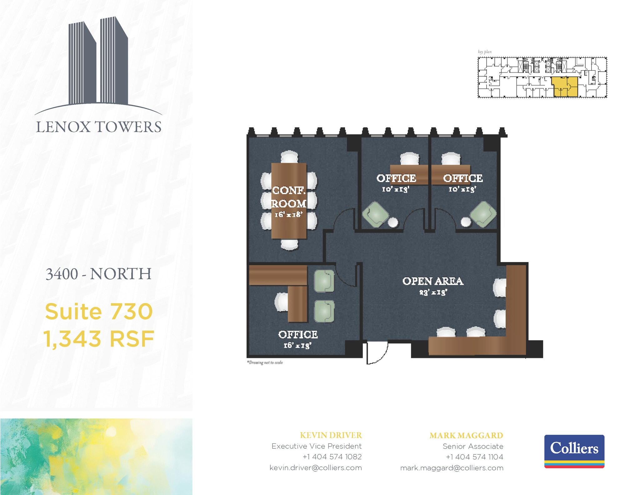 3400 Peachtree Rd NE, Atlanta, GA à louer Plan d’étage- Image 1 de 1
