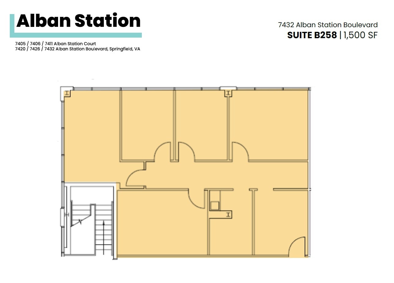 7426-7432 Alban Station Blvd, Springfield, VA for lease Floor Plan- Image 1 of 1