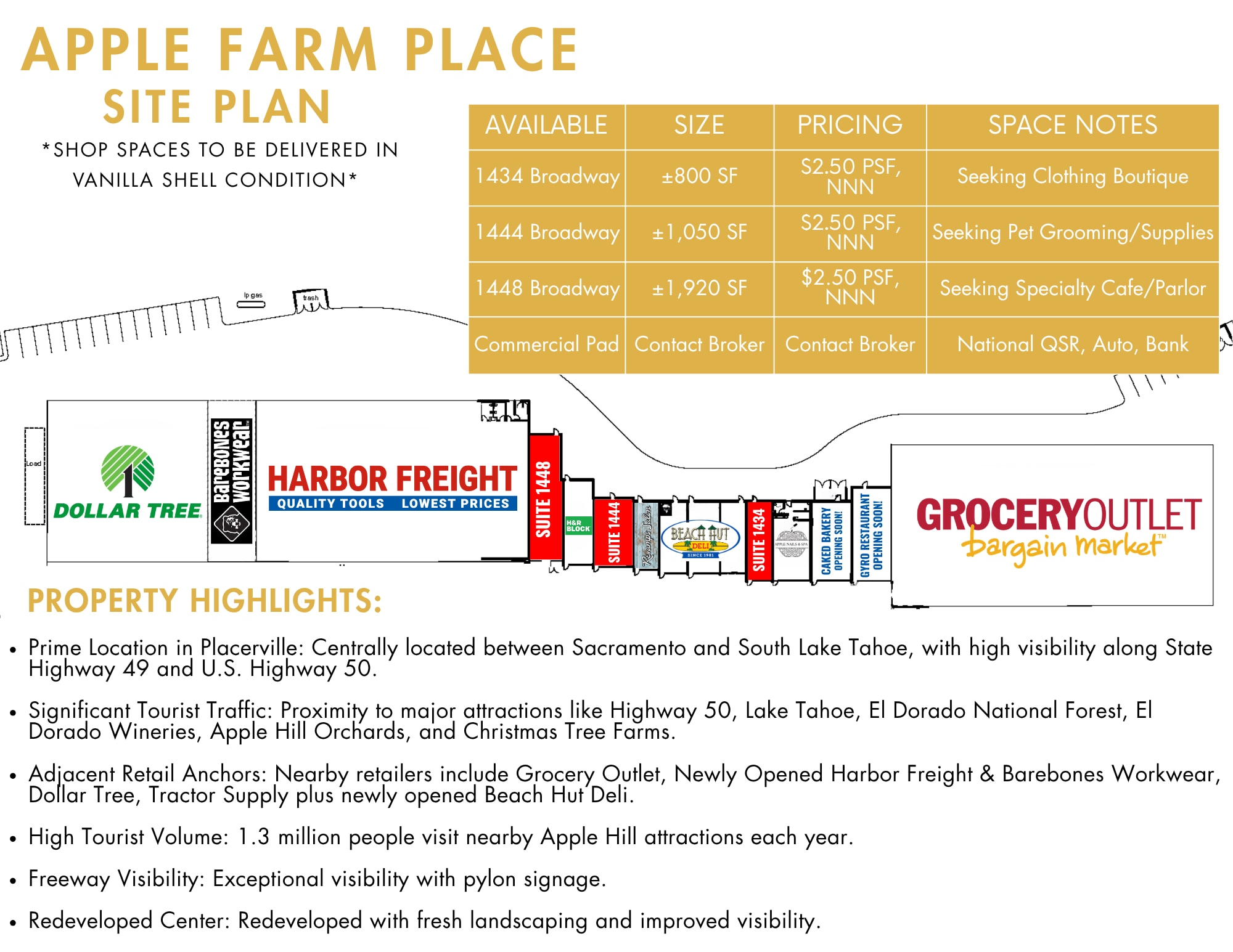 1426-1480 Broadway, Placerville, CA for lease Interior Photo- Image 1 of 2
