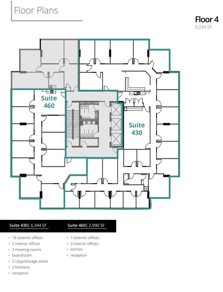 910 7th Ave SW, Calgary, AB à louer Plan d’étage- Image 1 de 1