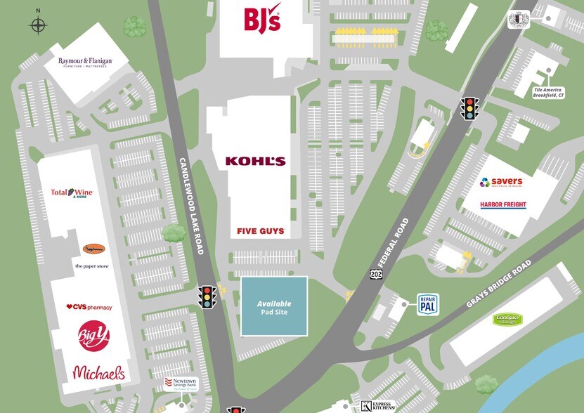 106 Federal Rd, Brookfield, CT à louer - Plan de site - Image 1 de 2