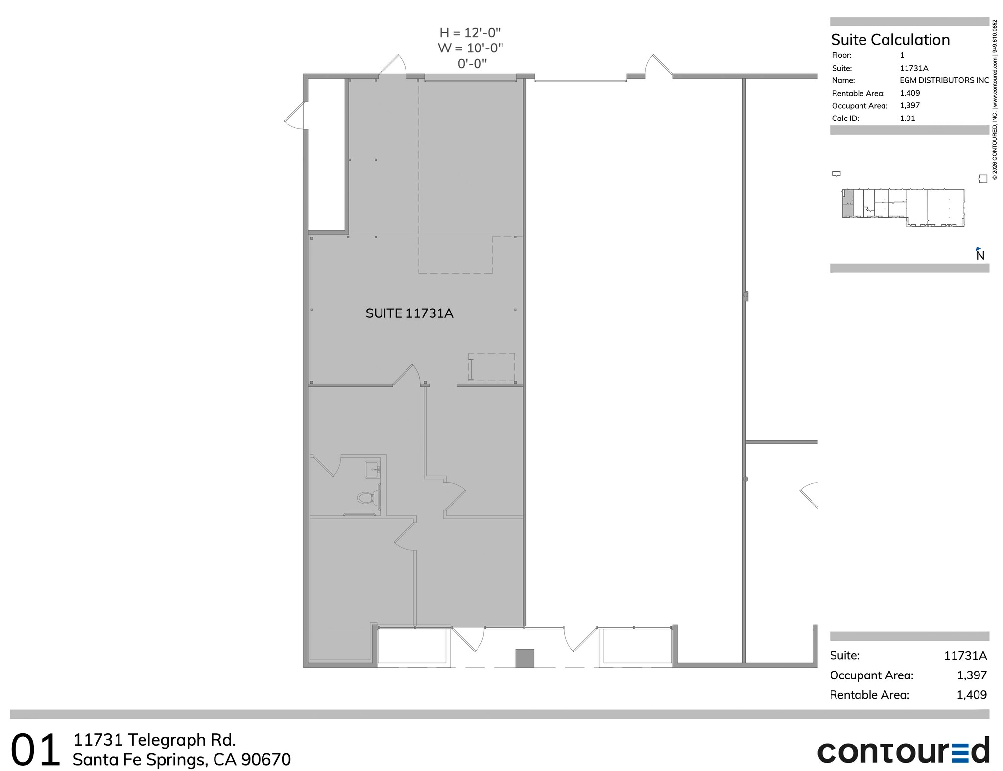 11721 Telegraph Rd, Santa Fe Springs, CA for lease Floor Plan- Image 1 of 12