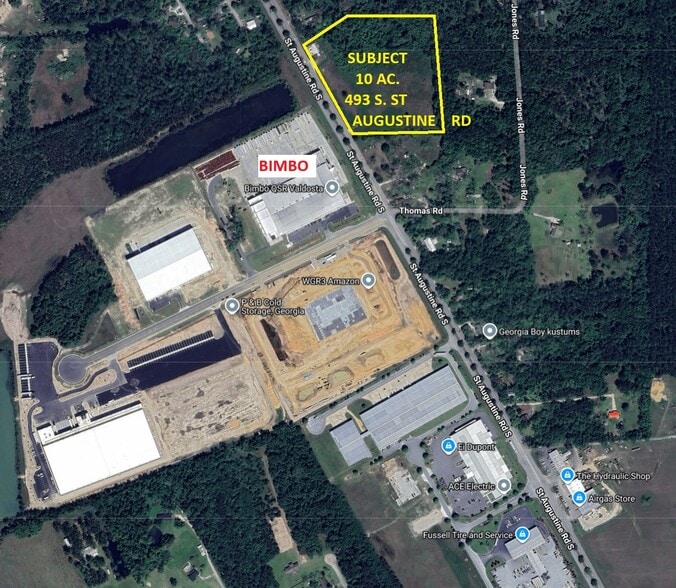 493 S St. Augustine Rd, Valdosta, GA à vendre - Aérien - Image 3 de 9