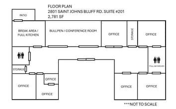 2801 St Johns Bluff Rd, Jacksonville, FL for lease Floor Plan- Image 2 of 10