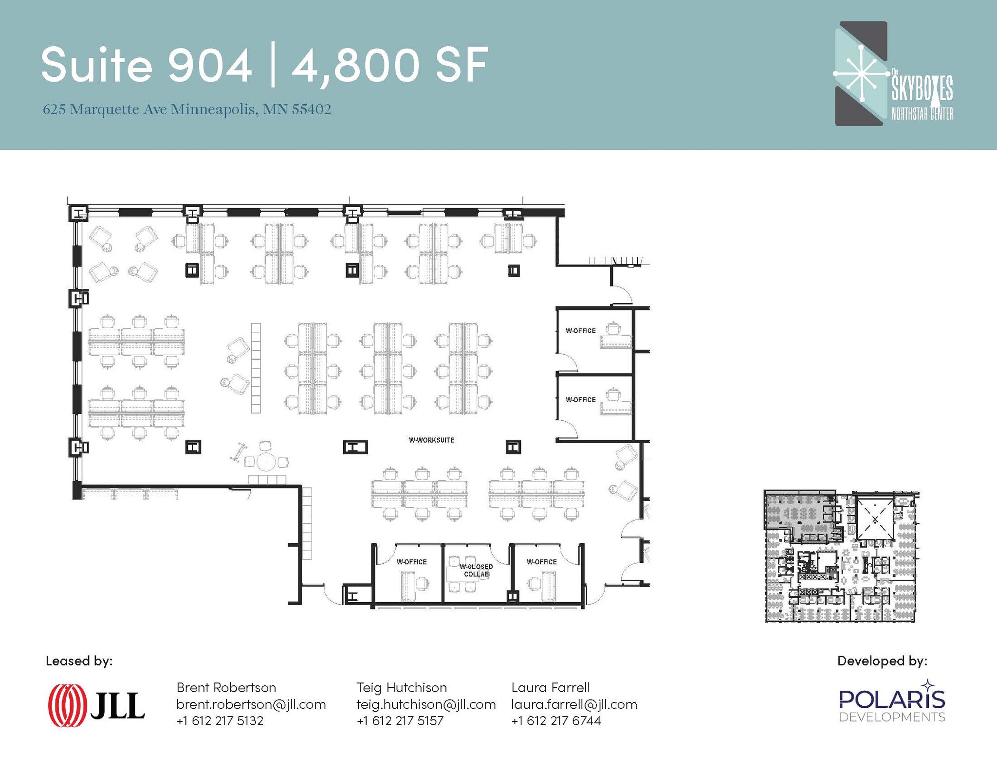 625 Marquette Ave, Minneapolis, MN à louer Plan d’étage- Image 1 de 1