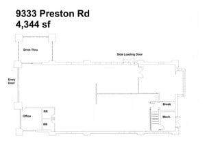 9411 Preston Rd, Frisco, TX for lease Floor Plan- Image 1 of 1
