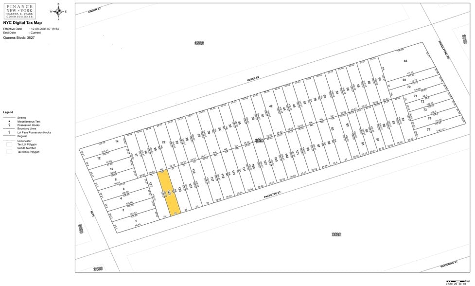 60-15 Palmetto St, Ridgewood, NY à vendre - Plan cadastral - Image 2 de 2