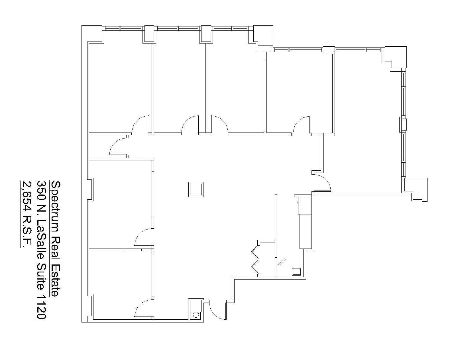 350 N LaSalle St, Chicago, IL à louer Plan d’étage- Image 1 de 1