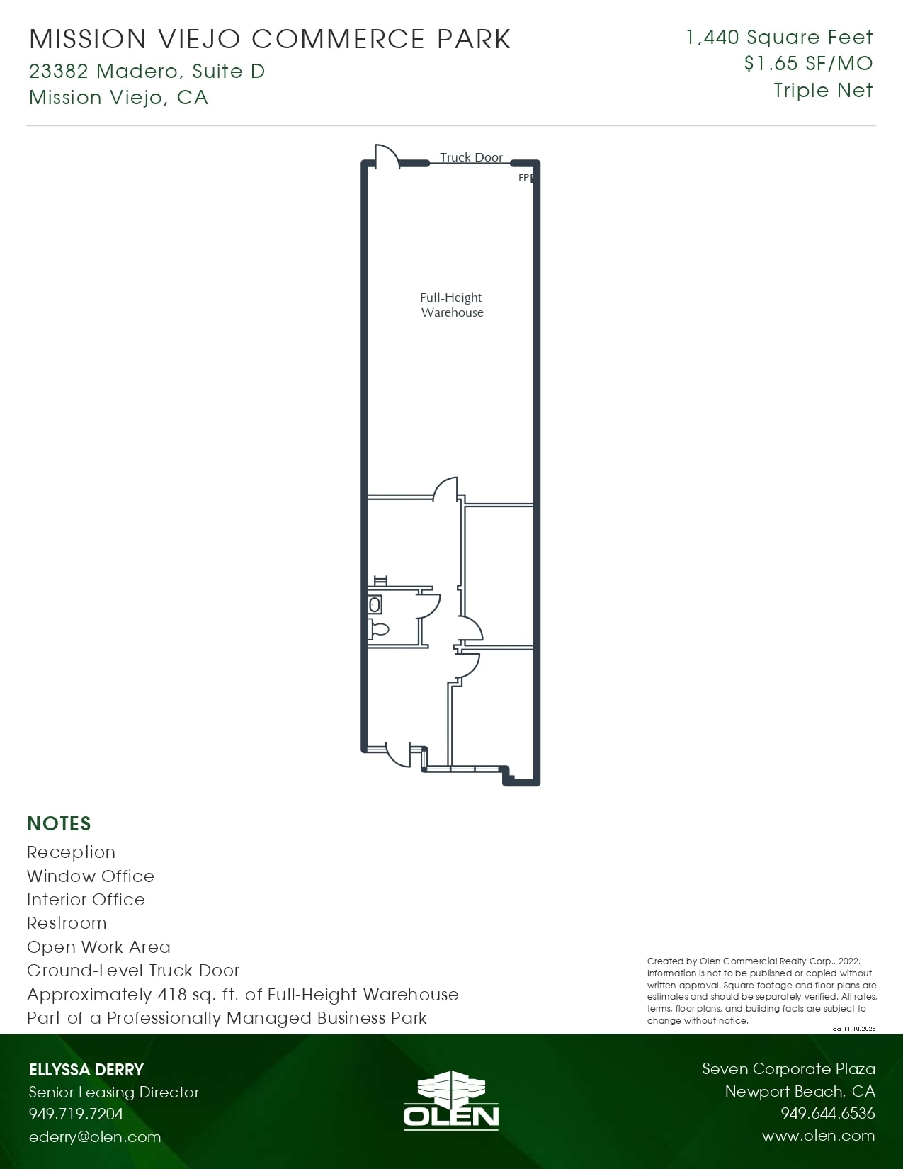23382 Madero, Mission Viejo, CA for lease Floor Plan- Image 1 of 1