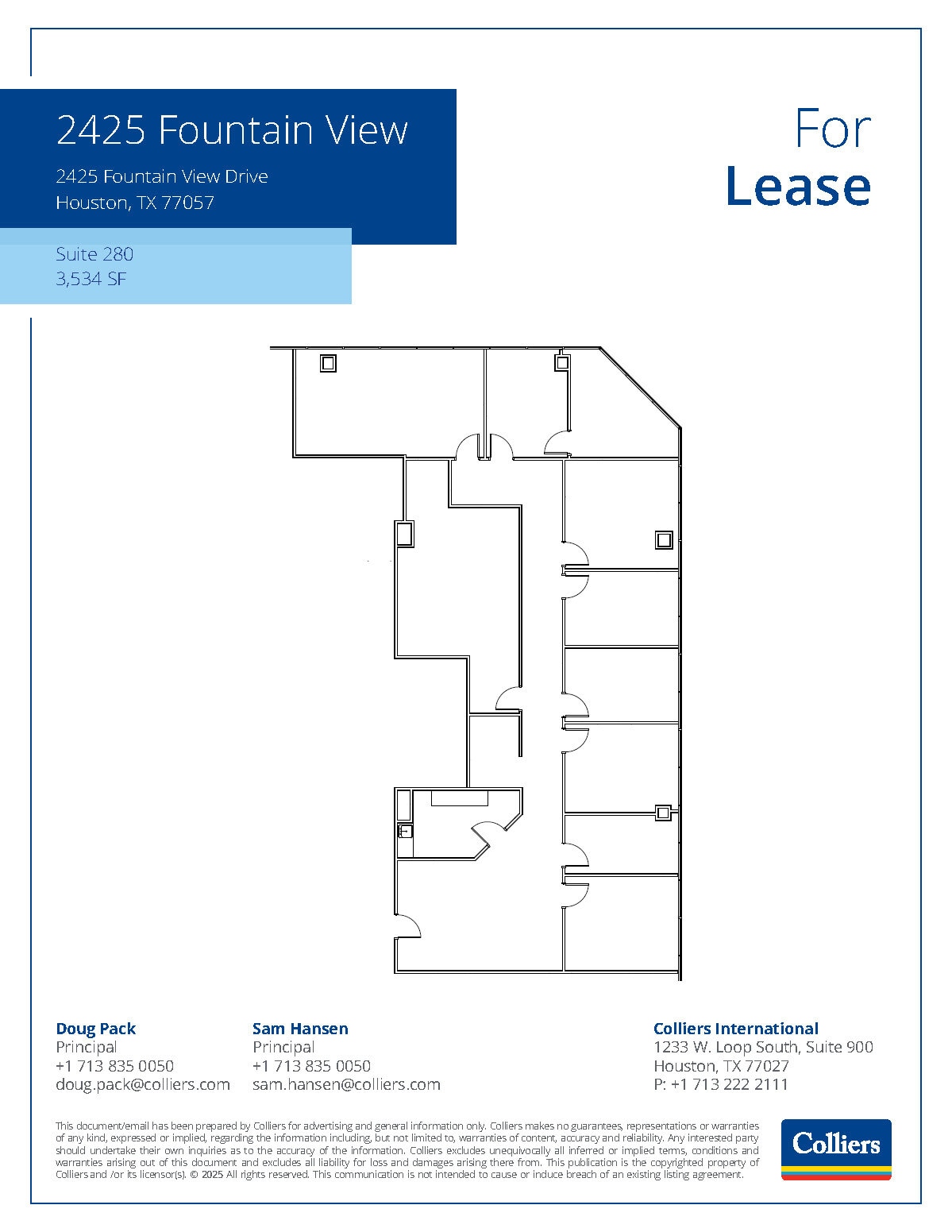 2425 Fountain View Dr, Houston, TX for lease Floor Plan- Image 1 of 1