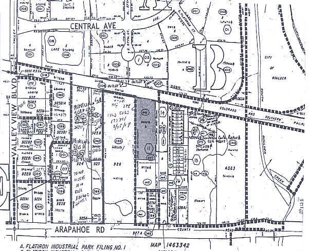 5717 Arapahoe Ave, Boulder, CO for lease - Plat Map - Image 2 of 6