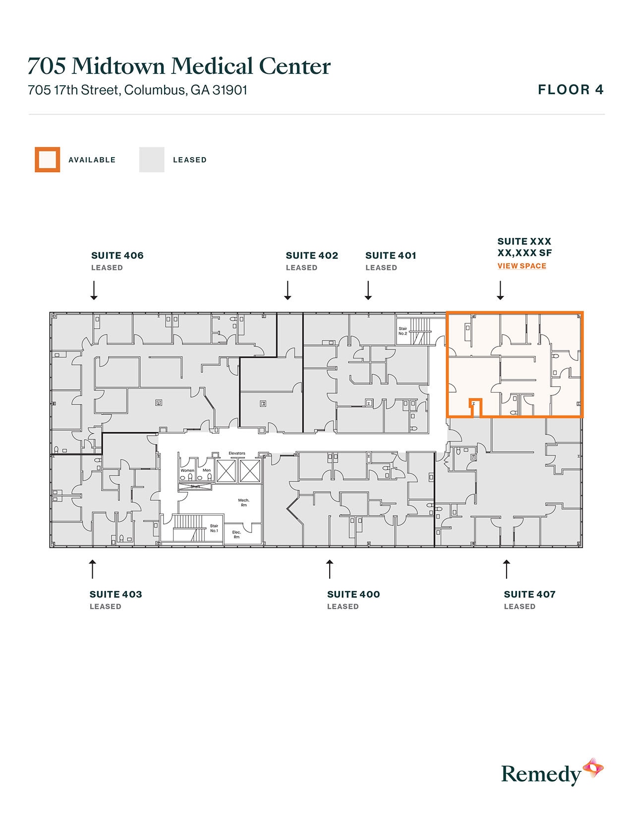705 17th St, Columbus, GA à louer Plan d’étage- Image 1 de 1
