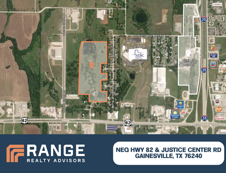 Hwy 82 & Justice Center Rd, Gainesville, TX for sale - Aerial - Image 1 of 1