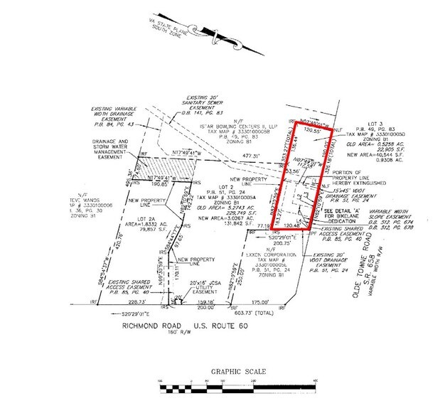 5548 Olde Towne Rd, Williamsburg, VA à vendre - Plan cadastral - Image 2 de 2