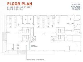 11010 Roselle St, San Diego, CA for lease Floor Plan- Image 1 of 1
