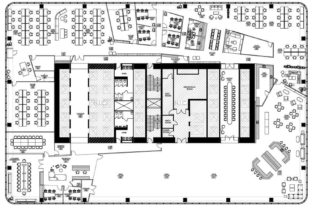 225 6 Av SW, Calgary, AB à louer Plan d’étage- Image 1 de 8