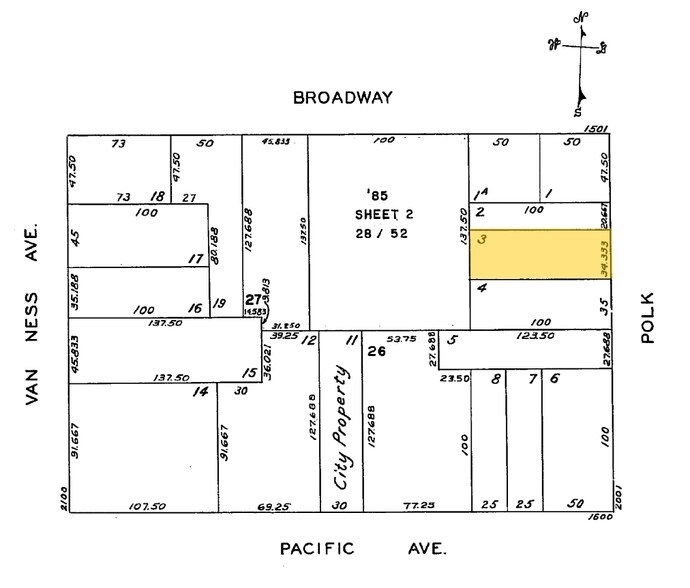 2041 Polk St, San Francisco, CA à vendre - Plan cadastral - Image 2 de 16