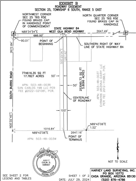 SEC Hwy 84 & Burris Road, Casa Grande, AZ for sale - Building Photo - Image 2 of 2