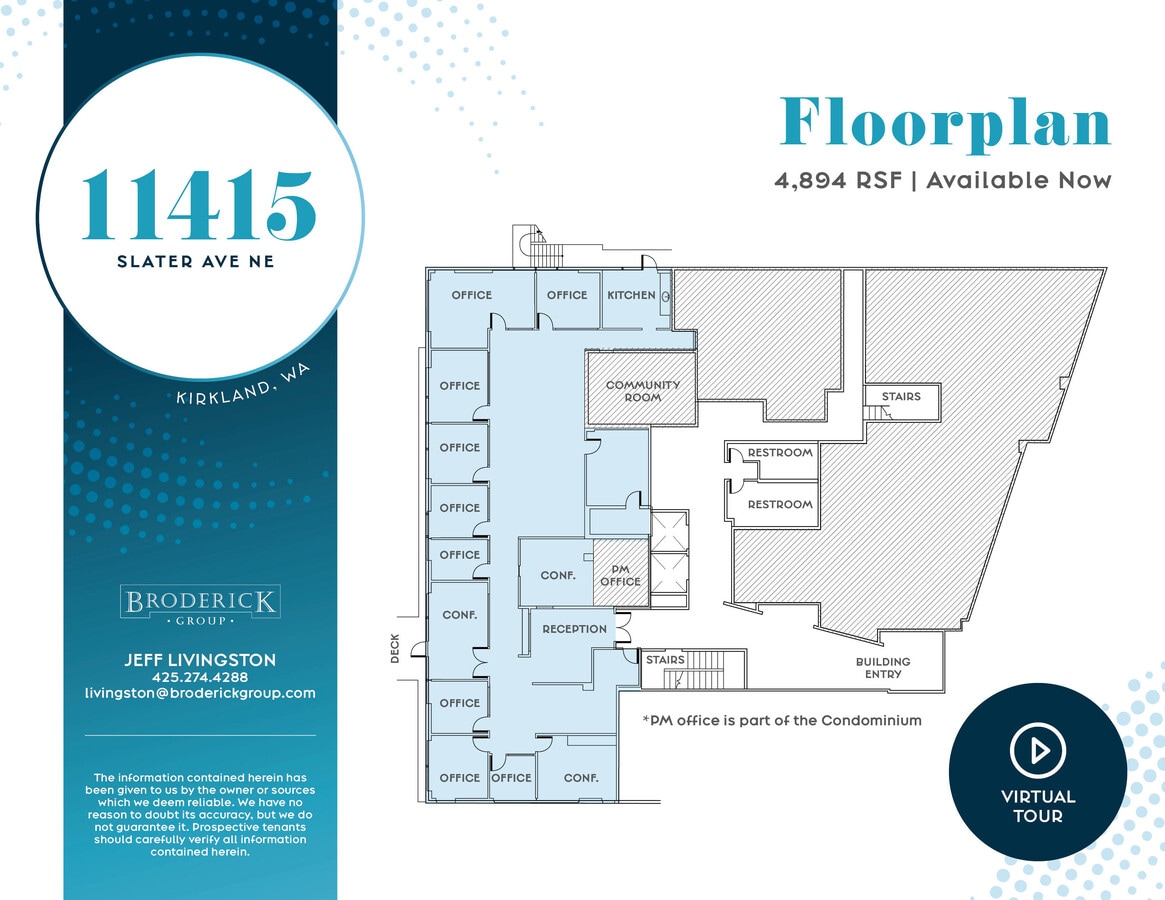 11415 Slater Ave NE, Kirkland, WA 98033 - Unit 101 -  - Floor Plan - Image 1 of 1